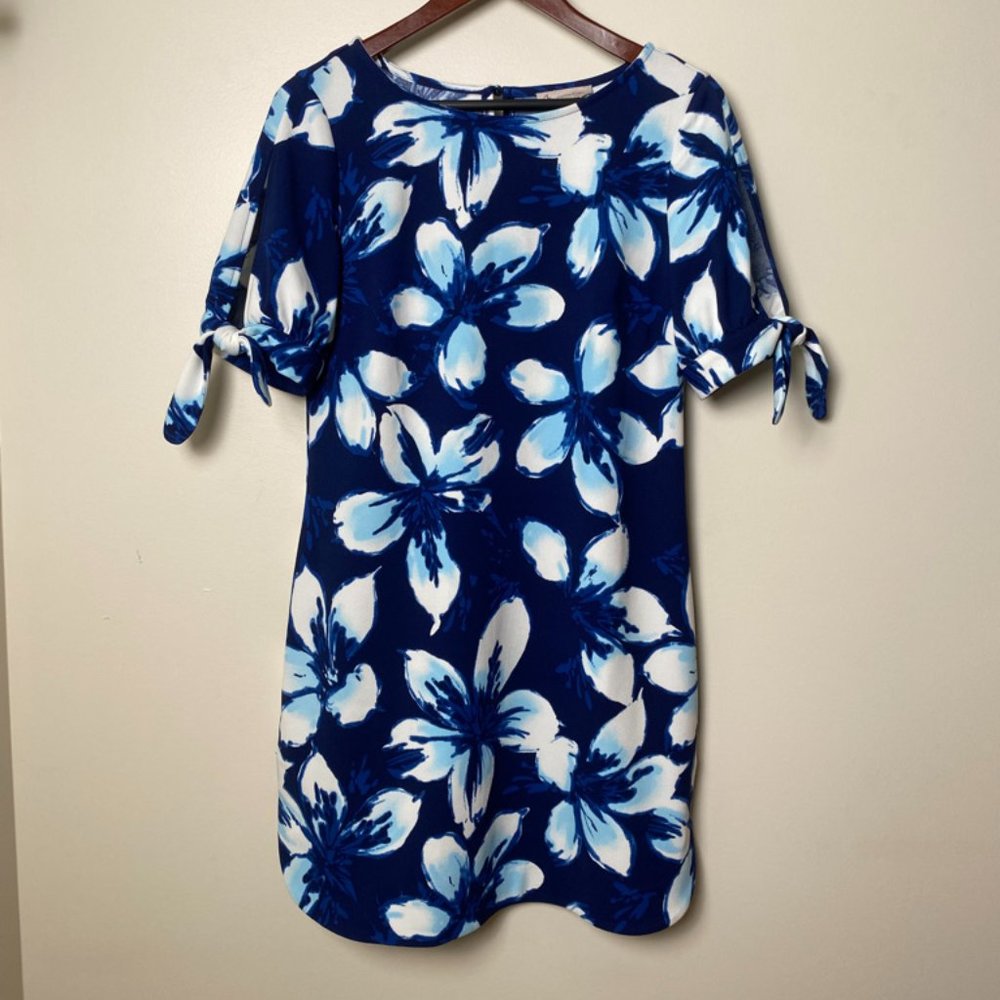Dressbarn blue floral dress size 8